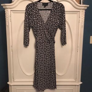 Donna Morgan faux wrap dress